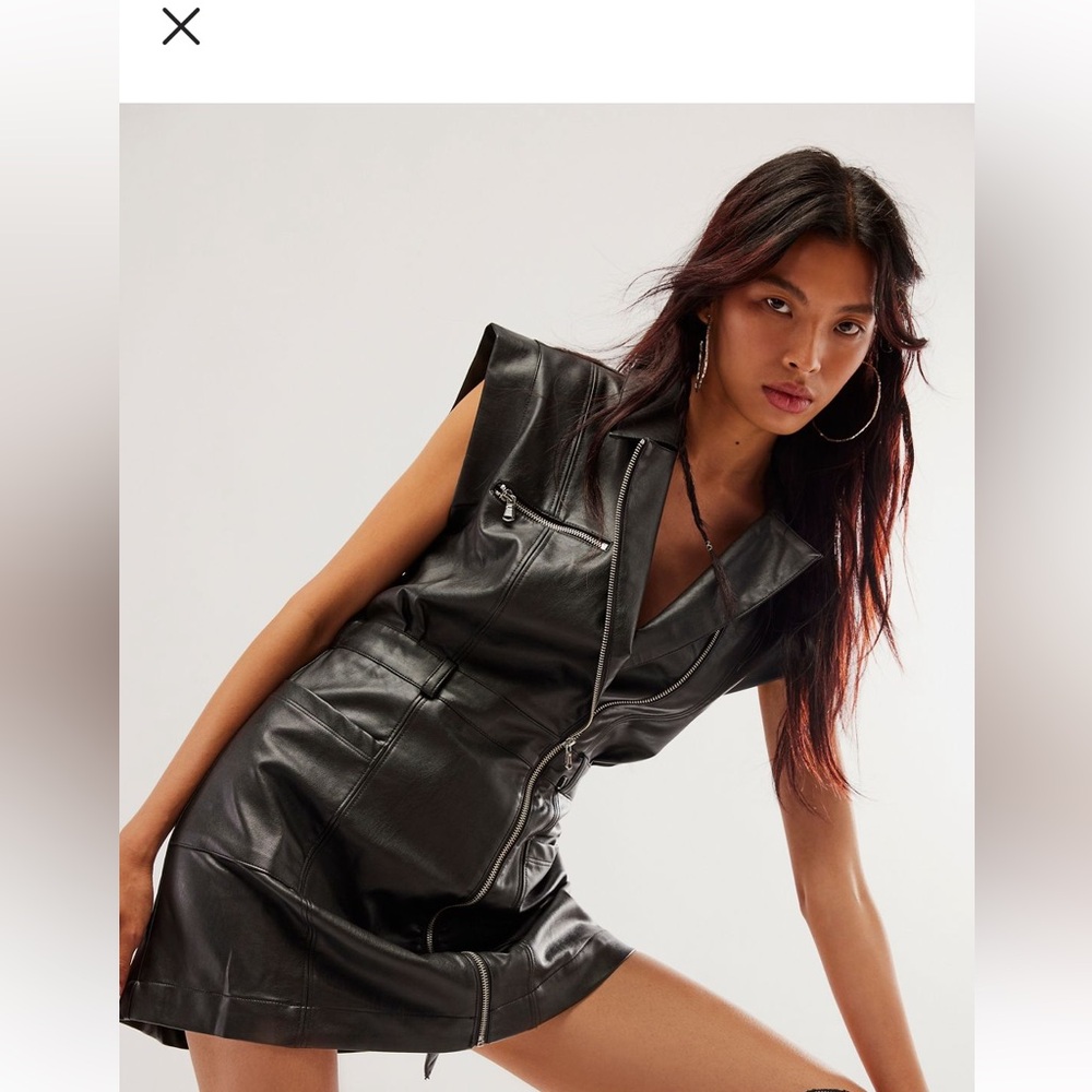 Free People motorcycle dress brand new with tags